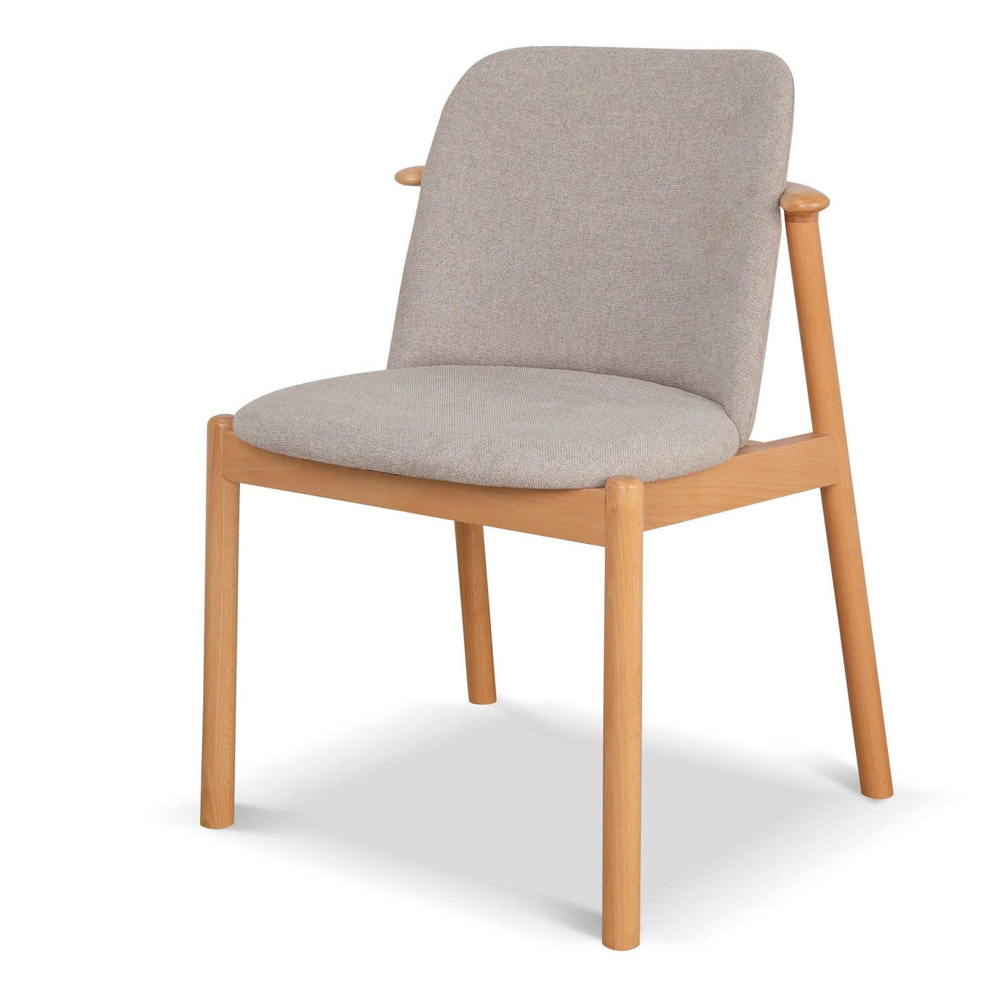 Natural Dining Chair - Grey Seat (Set of 2)