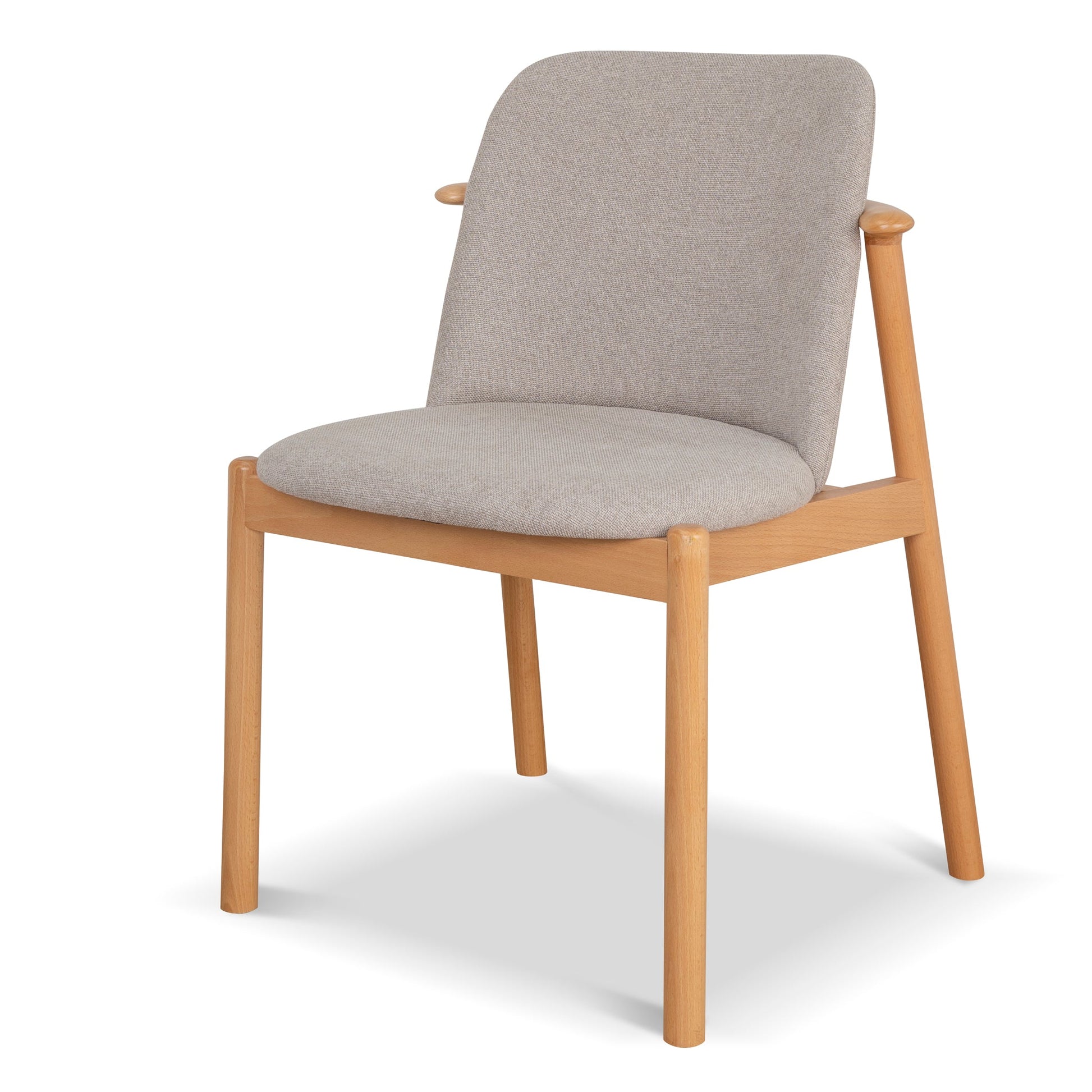 Natural Dining Chair - Grey Seat (Set of 2)
