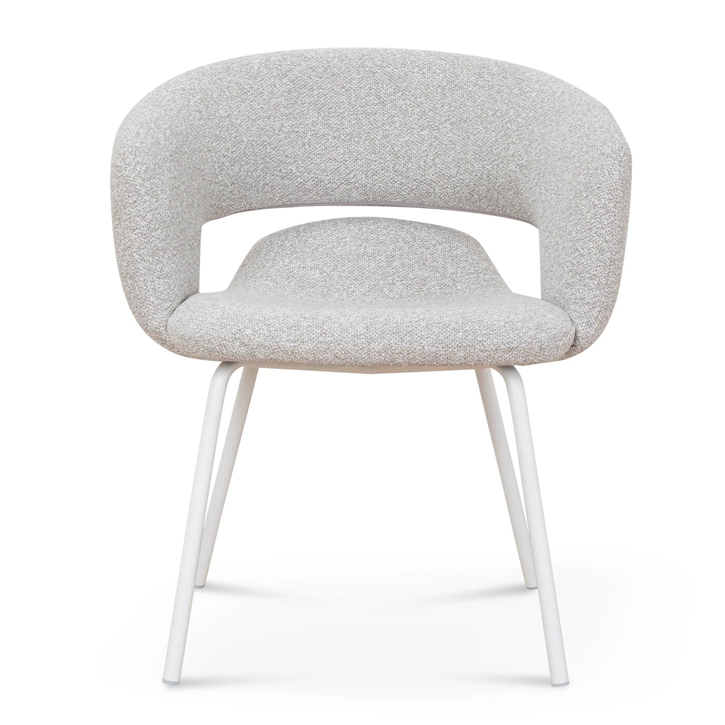 White Dining Chair - Clay Grey (Set of 2)