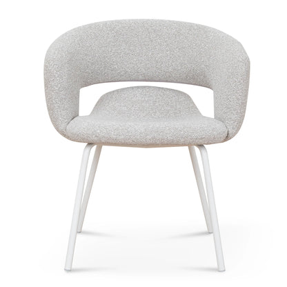 White Dining Chair - Clay Grey (Set of 2)