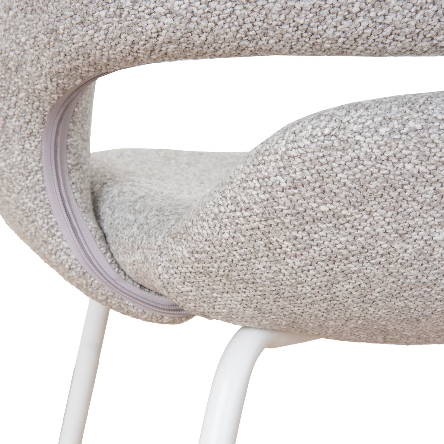 White Dining Chair - Clay Grey (Set of 2)
