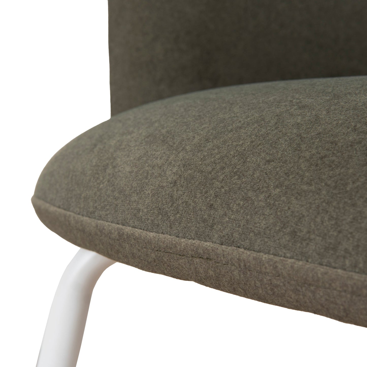 CDC10194-FH White Dining Chair - Dark Moss Green (Set of 2)