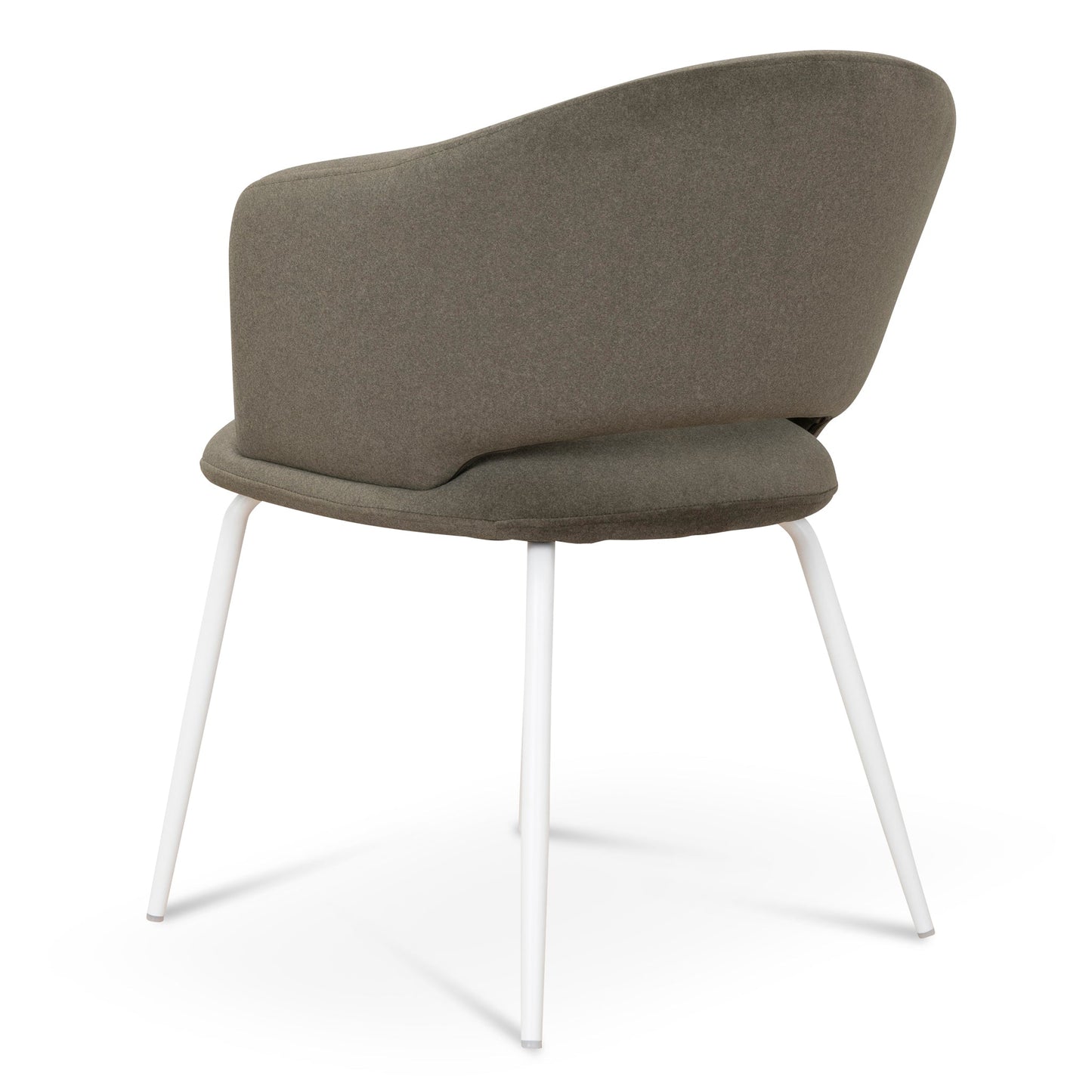 CDC10194-FH White Dining Chair - Dark Moss Green (Set of 2)