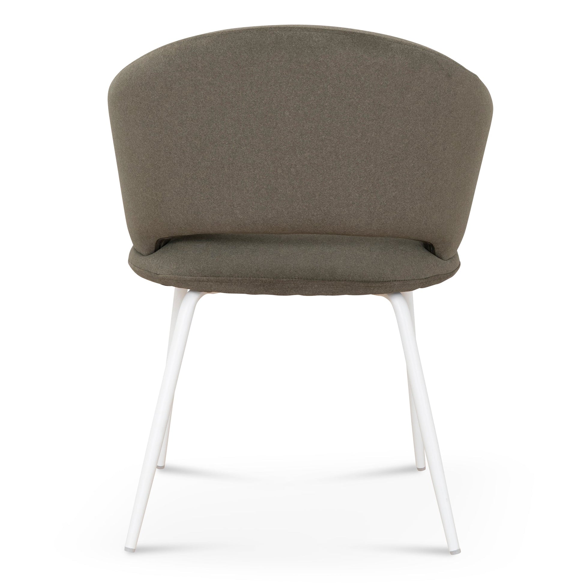 CDC10194-FH White Dining Chair - Dark Moss Green (Set of 2)