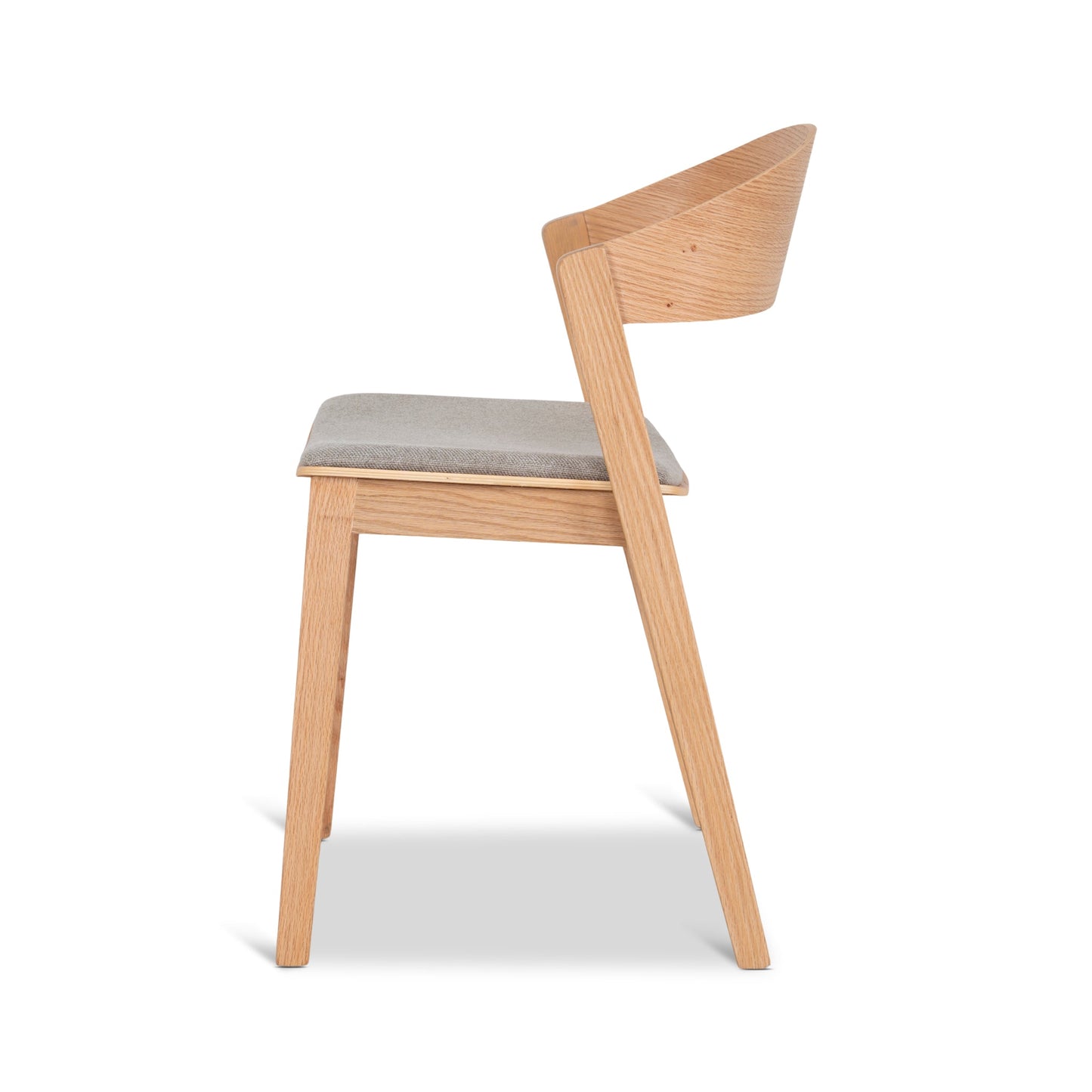 CDC10291-SD Natural Dining Chair - Grey Seat (Set of 2)