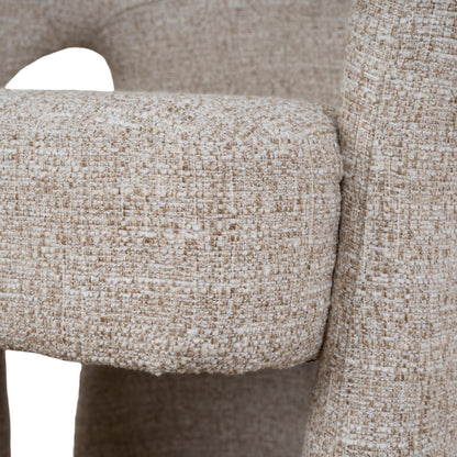 Fabric Dining Chair - Pale Beige