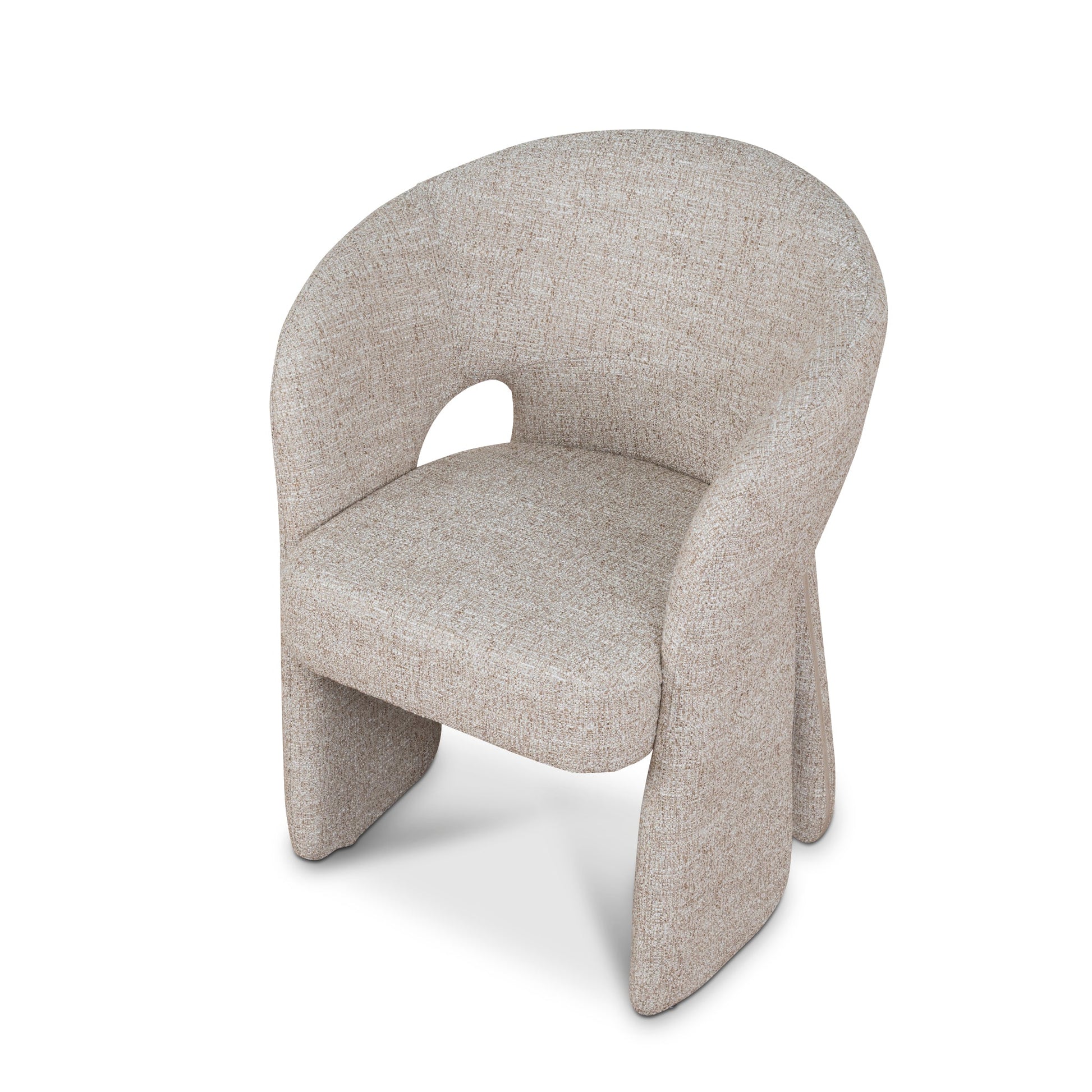 Fabric Dining Chair - Pale Beige