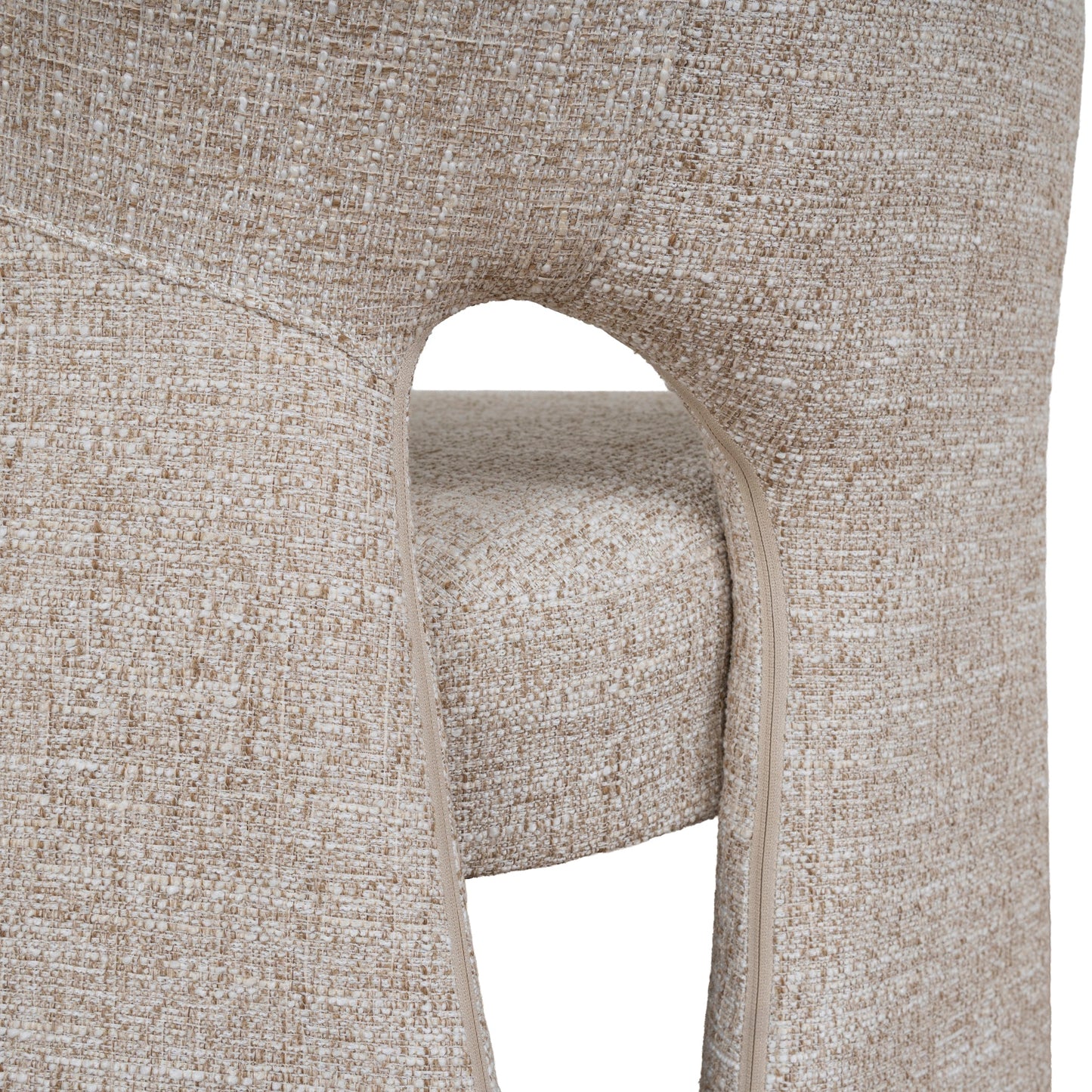 Fabric Dining Chair - Pale Beige