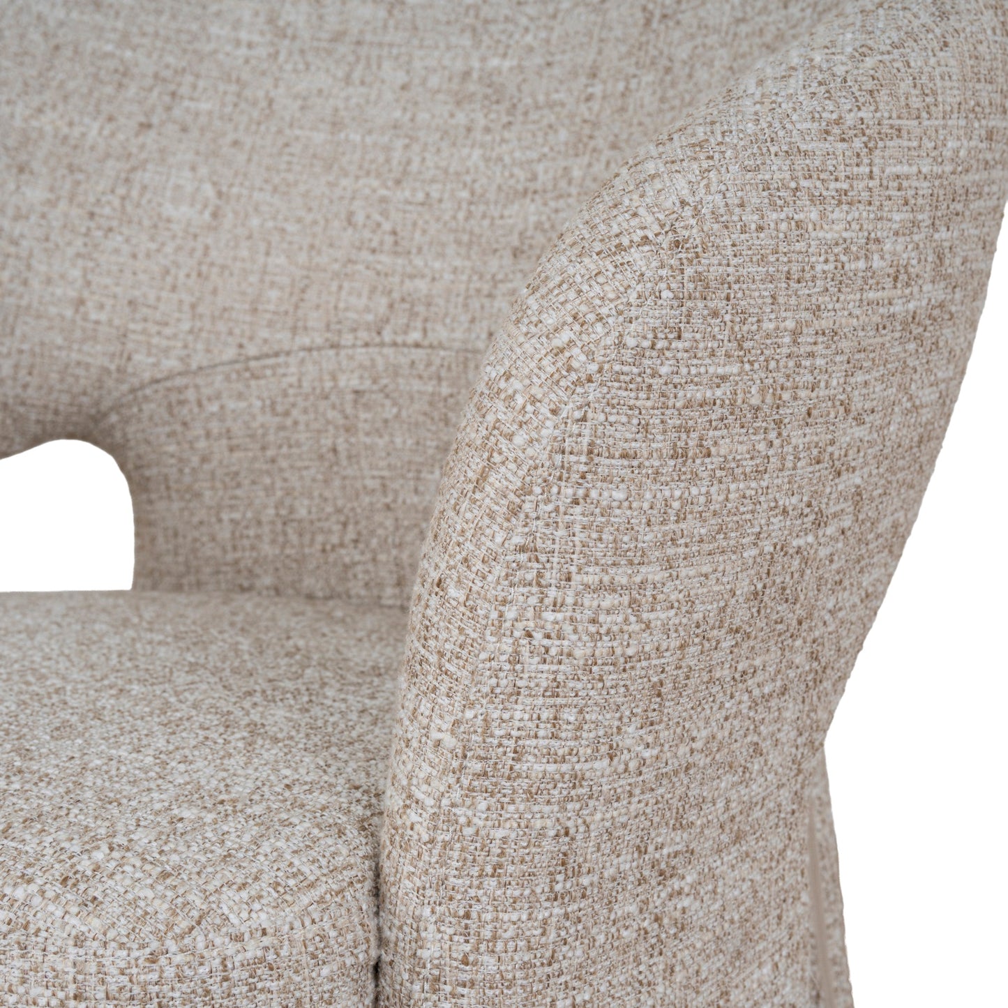 Fabric Dining Chair - Pale Beige