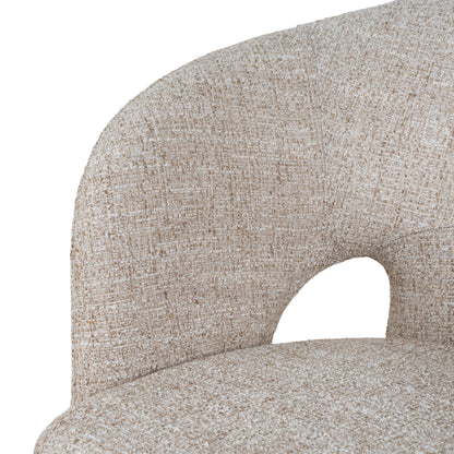 Fabric Dining Chair - Pale Beige