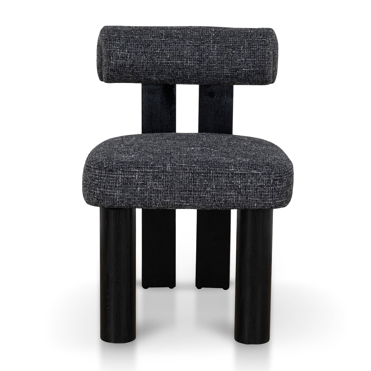 CDC10480-OLS Black Dining Chair - Field Charcoal (Set of 2)