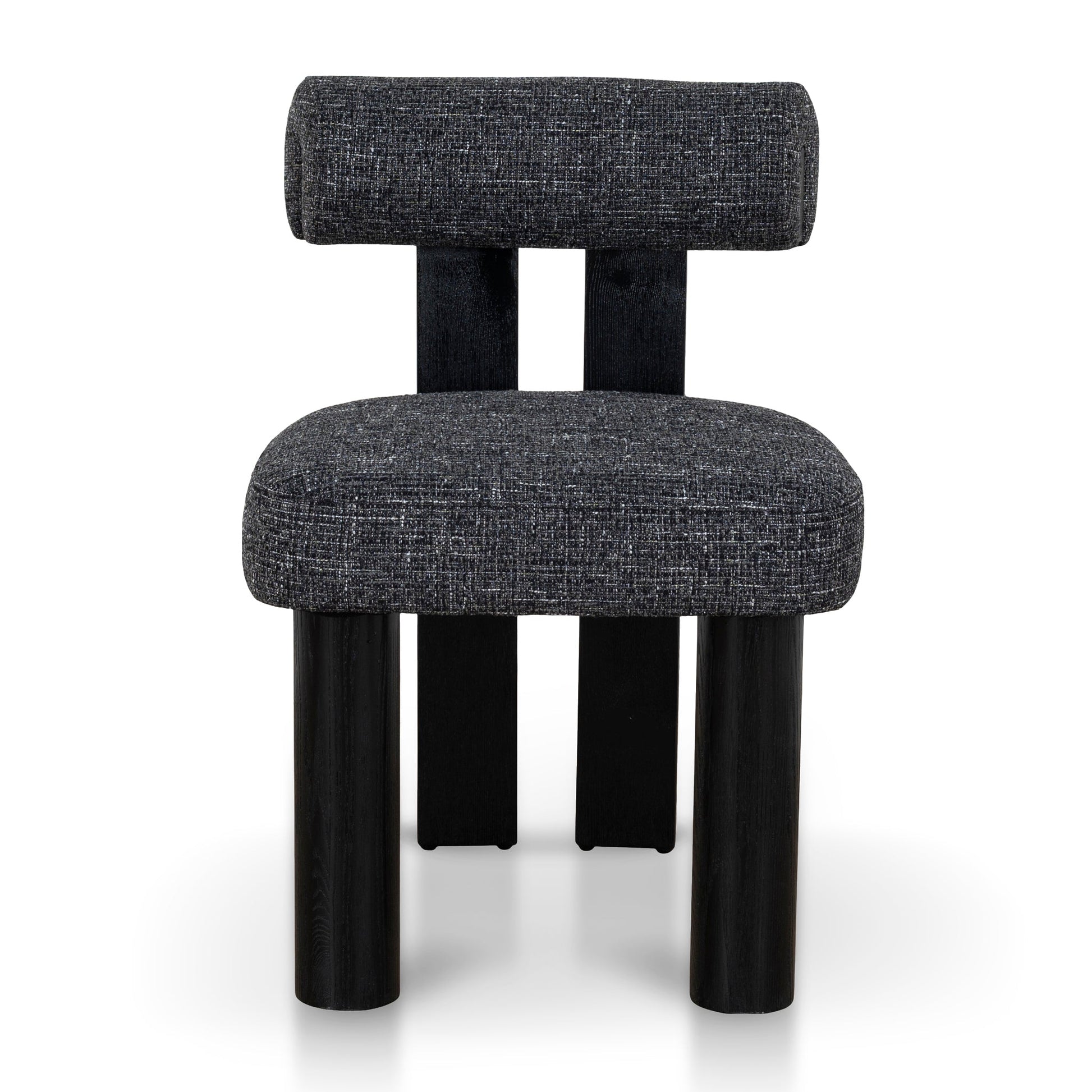 CDC10480-OLS Black Dining Chair - Field Charcoal (Set of 2)