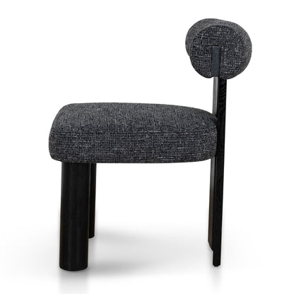 CDC10480-OLS Black Dining Chair - Field Charcoal (Set of 2)