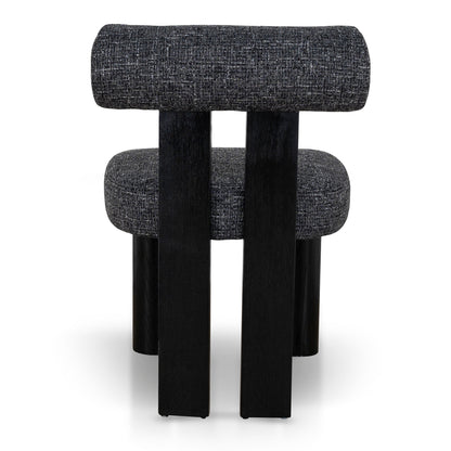 CDC10480-OLS Black Dining Chair - Field Charcoal (Set of 2)