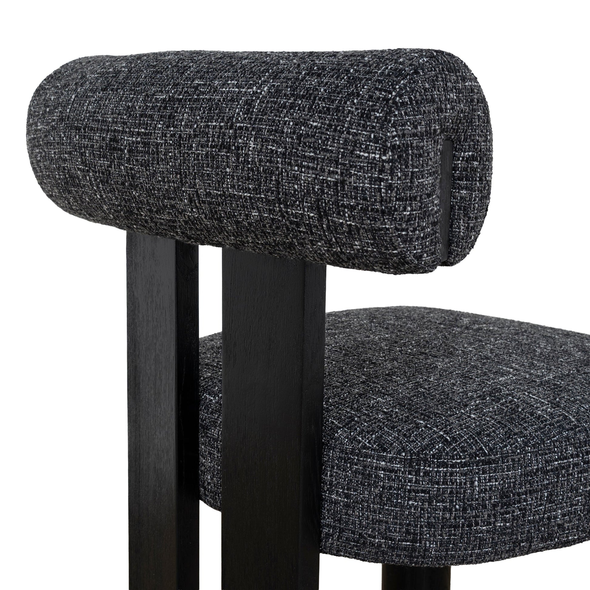 CDC10480-OLS Black Dining Chair - Field Charcoal (Set of 2)