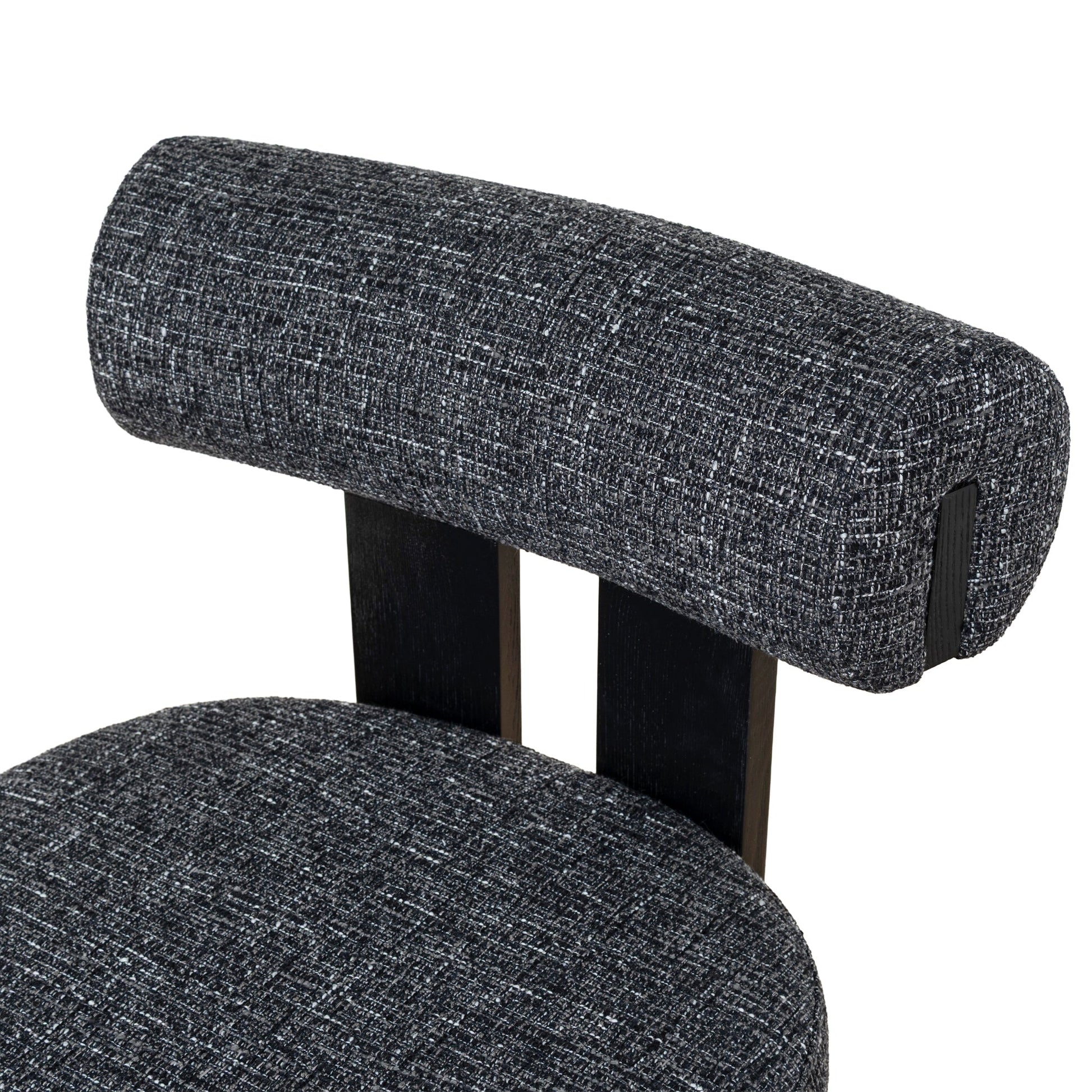 CDC10480-OLS Black Dining Chair - Field Charcoal (Set of 2)