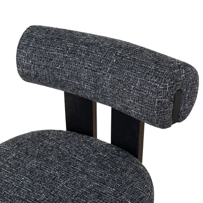 CDC10480-OLS Black Dining Chair - Field Charcoal (Set of 2)