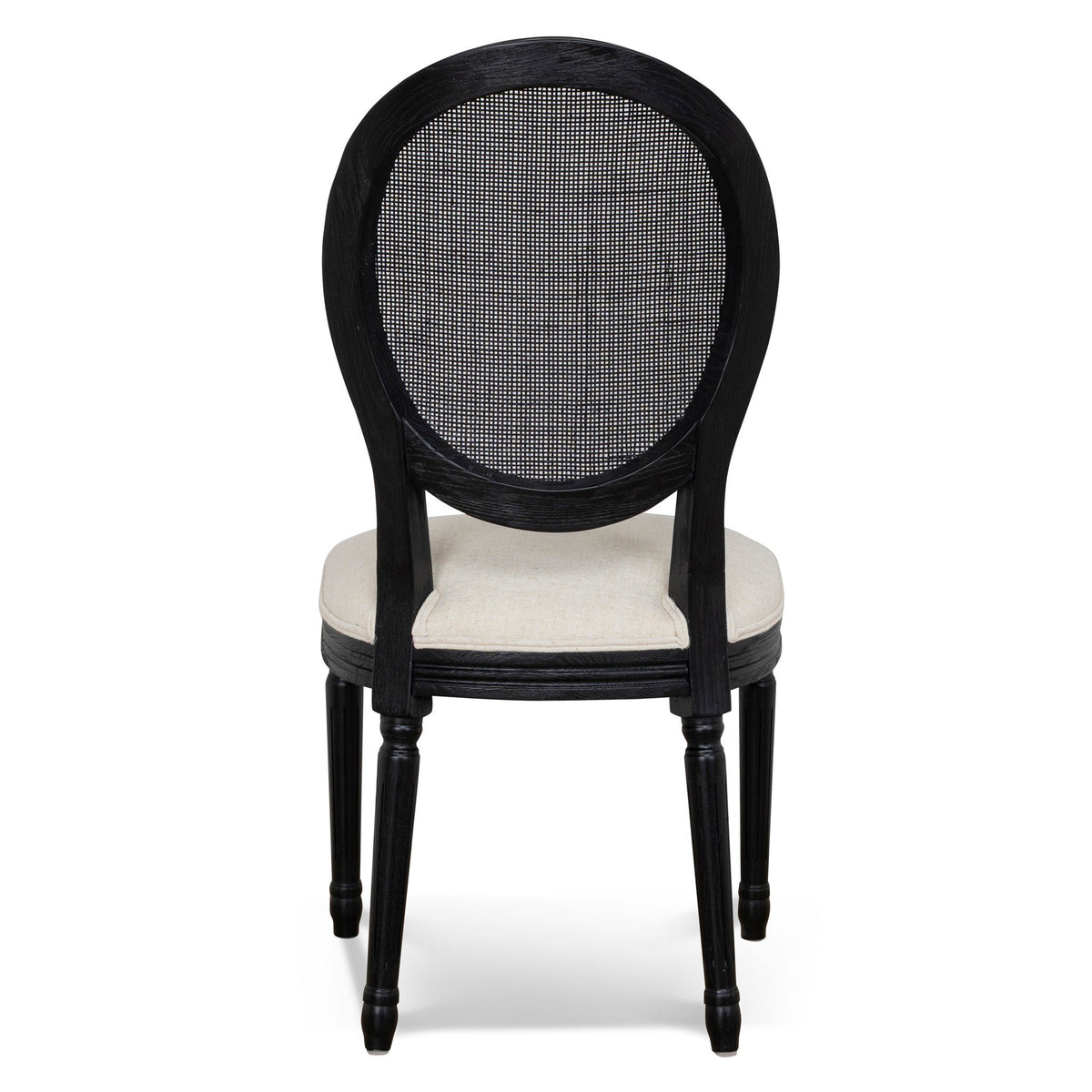 CDC10551-LJ Black ELM Dining Chair - Dawn Beige (Set of 2)