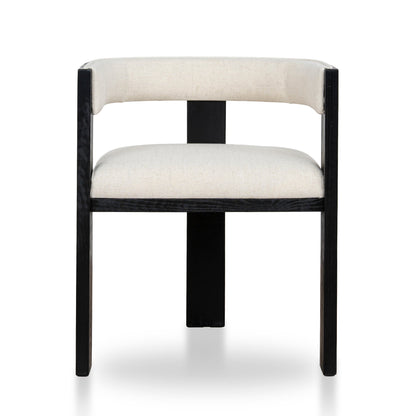 CDC10564-LJ Black ELM Dining Chair - Dawn Beige (Set of 2)