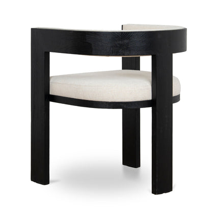 CDC10564-LJ Black ELM Dining Chair - Dawn Beige (Set of 2)