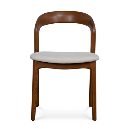 CDC10570-NX Walnut Dining Chair - Naxos Beige (Set of 2)
