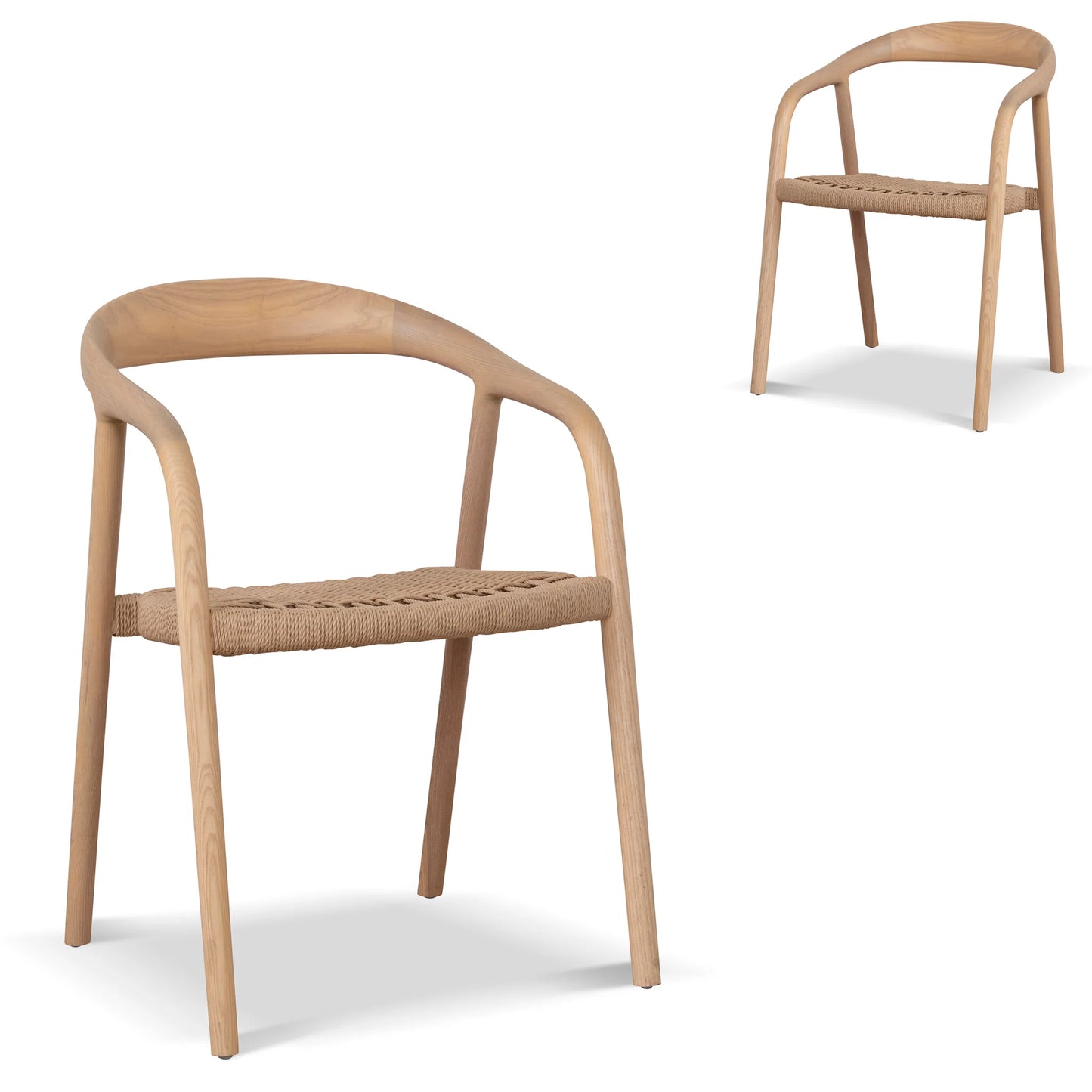 Rattan Dining Chair - Natural (Set of 2)