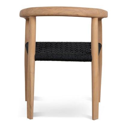 CDC10581-NX Natural Dining Chair - Naxos Charcoal Rope (Set of 2)