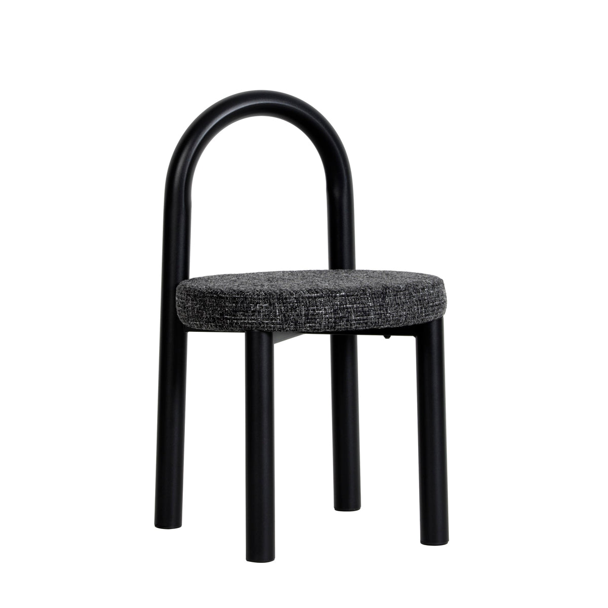 CDC12015-FH Black Dining Chair - Field Charcoal (Set of 2)