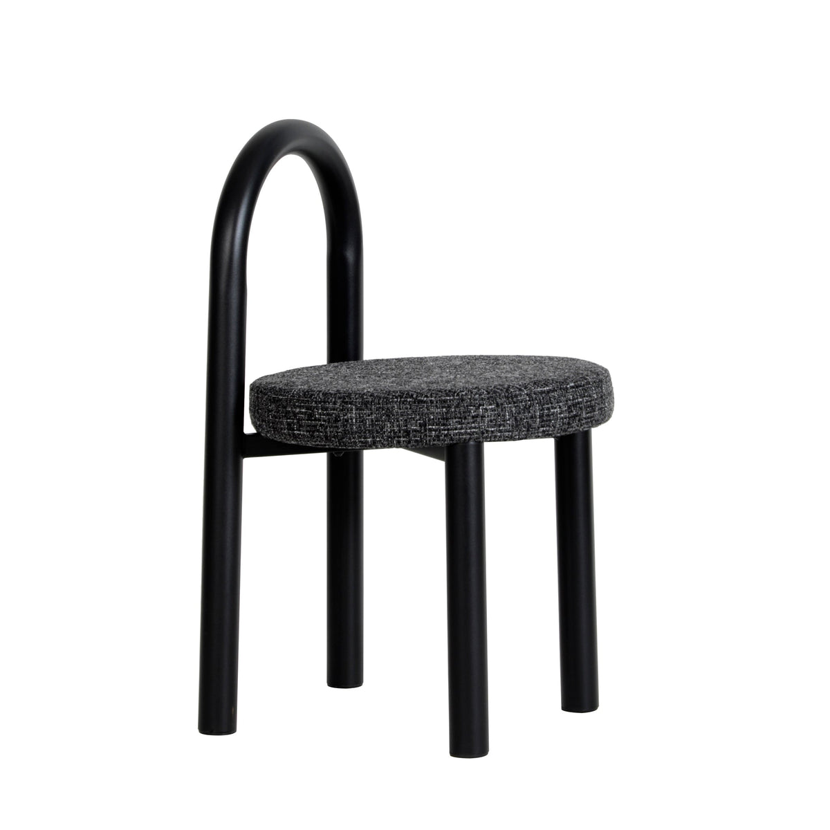 CDC12015-FH Black Dining Chair - Field Charcoal (Set of 2)