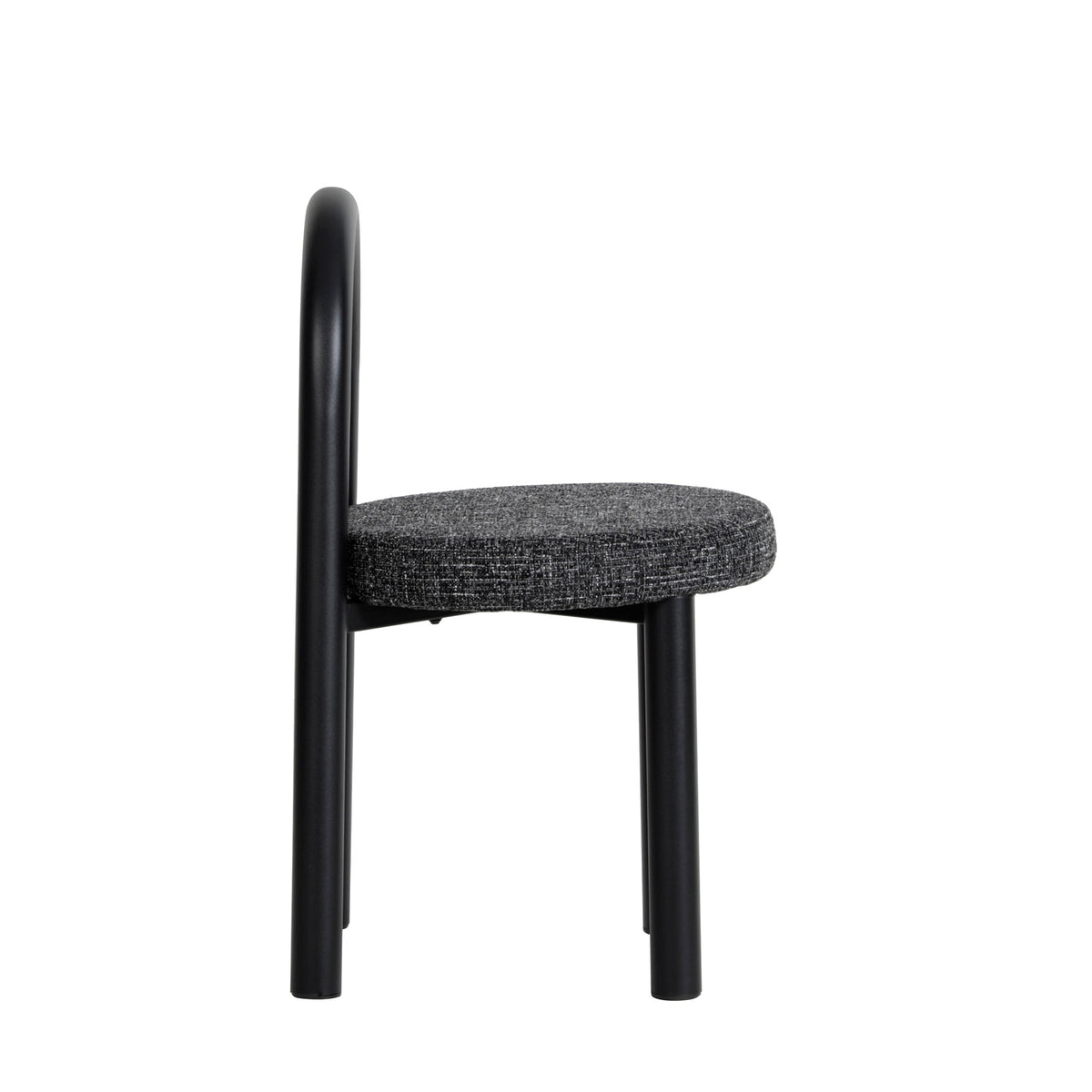 CDC12015-FH Black Dining Chair - Field Charcoal (Set of 2)