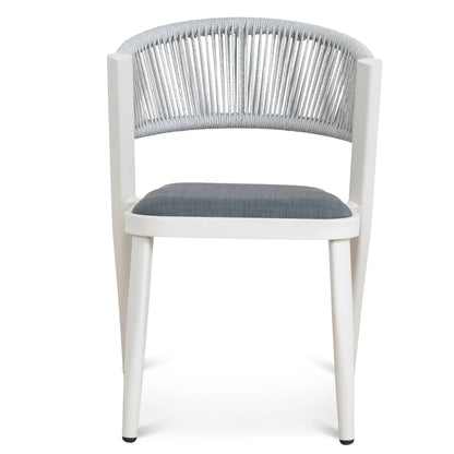 Sand White Outdoor Dining Chair - Grey (Set of 2)