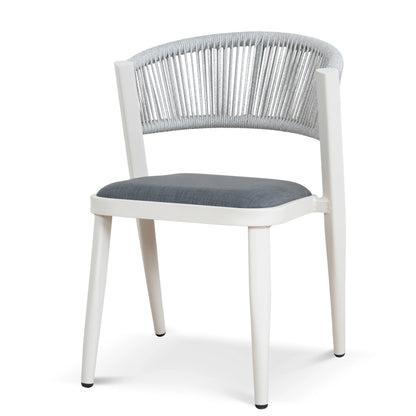 Sand White Outdoor Dining Chair - Grey (Set of 2)