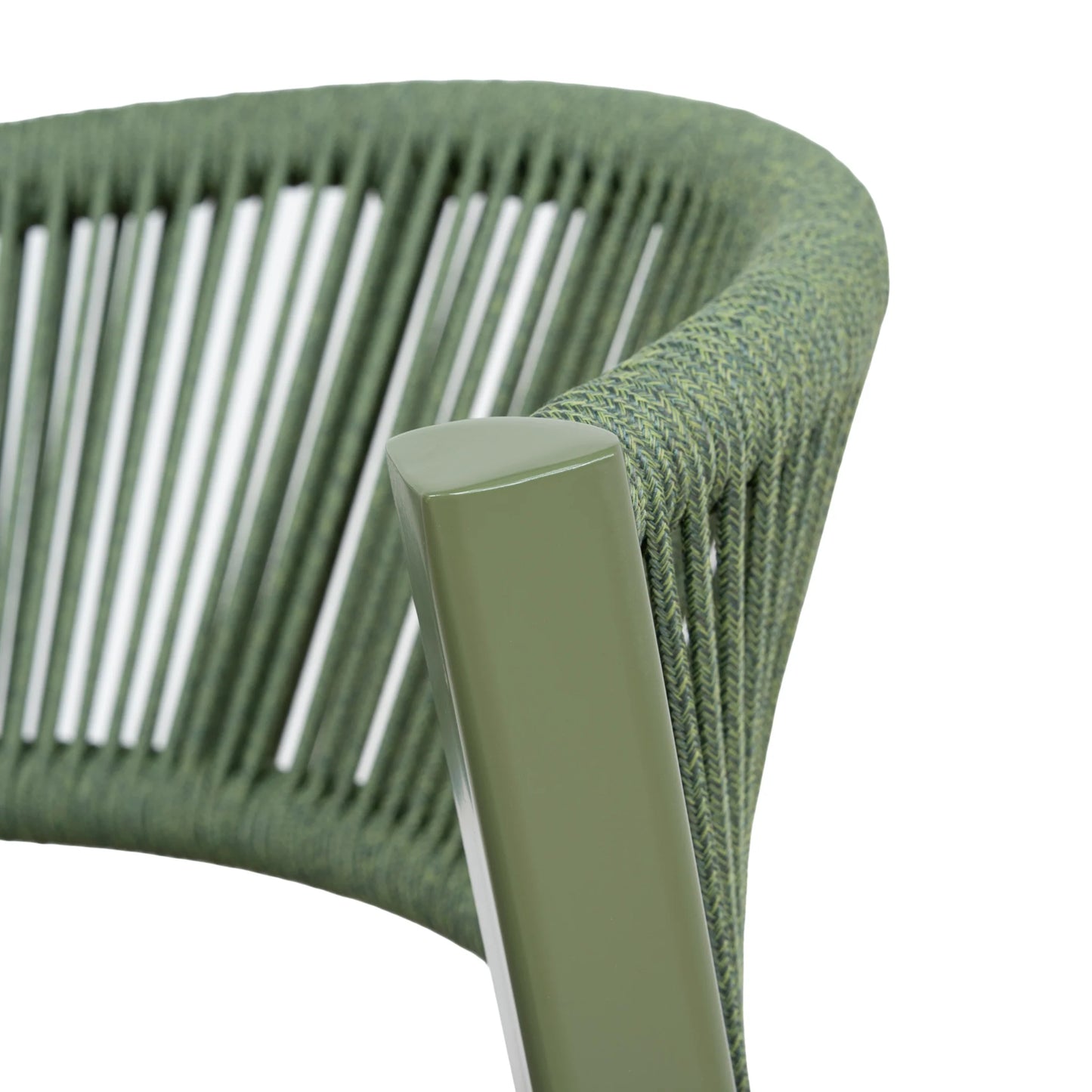 Army Green Outdoor Dining Chair - Grey  (Set of 2)
