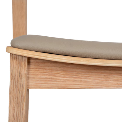 Natural Dining Chair - Latte Seat (Set of 2)