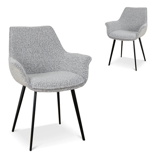 Dining Chair - Moonlit Pepper Boucle (Set of 2)