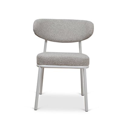 White Dining Chair - Clay Grey (Set of 2)