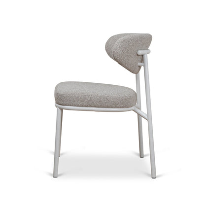 White Dining Chair - Clay Grey (Set of 2)