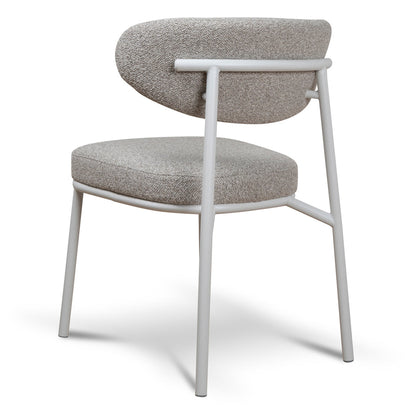 White Dining Chair - Clay Grey (Set of 2)