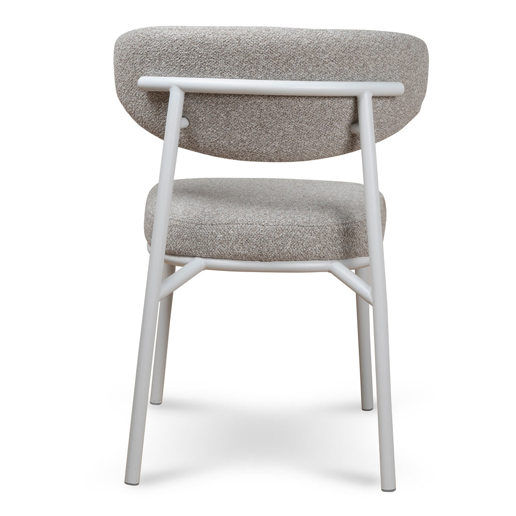 White Dining Chair - Clay Grey (Set of 2)
