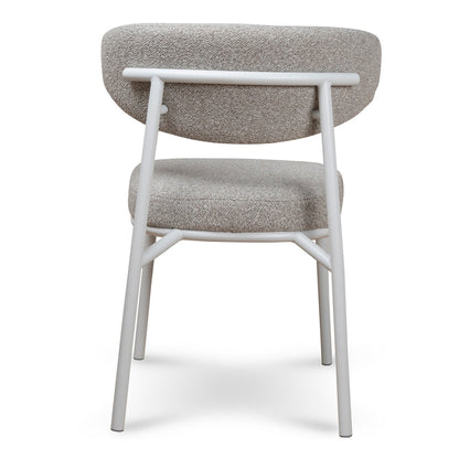 White Dining Chair - Clay Grey (Set of 2)