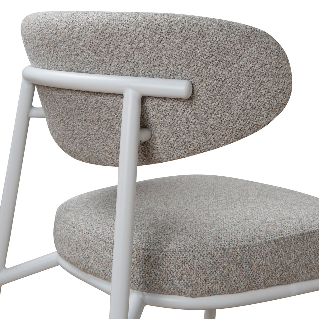 White Dining Chair - Clay Grey (Set of 2)