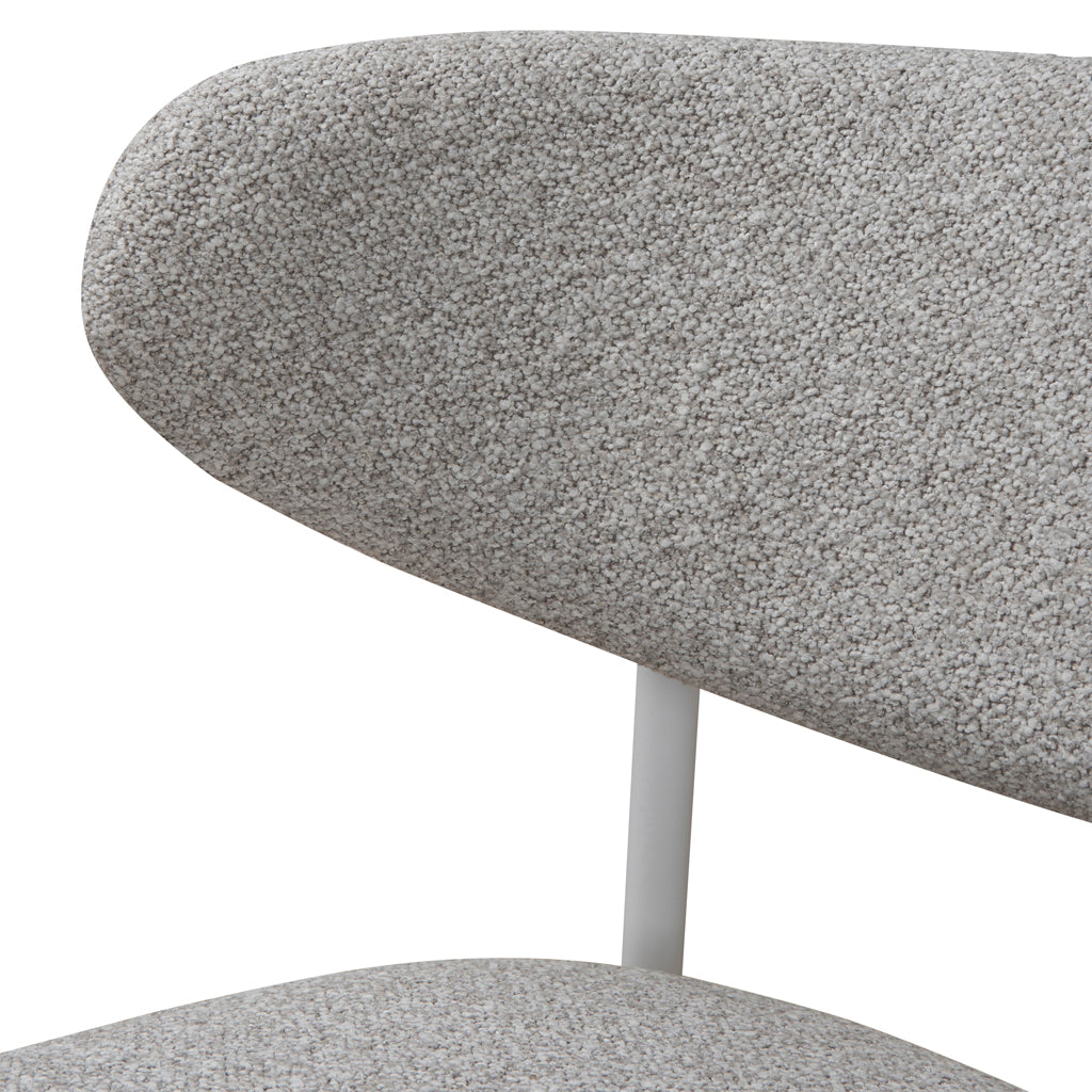 White Dining Chair - Clay Grey (Set of 2)