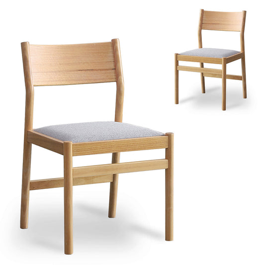 Mirit Natural Dining Chair - Moon Grey (Set of 2)