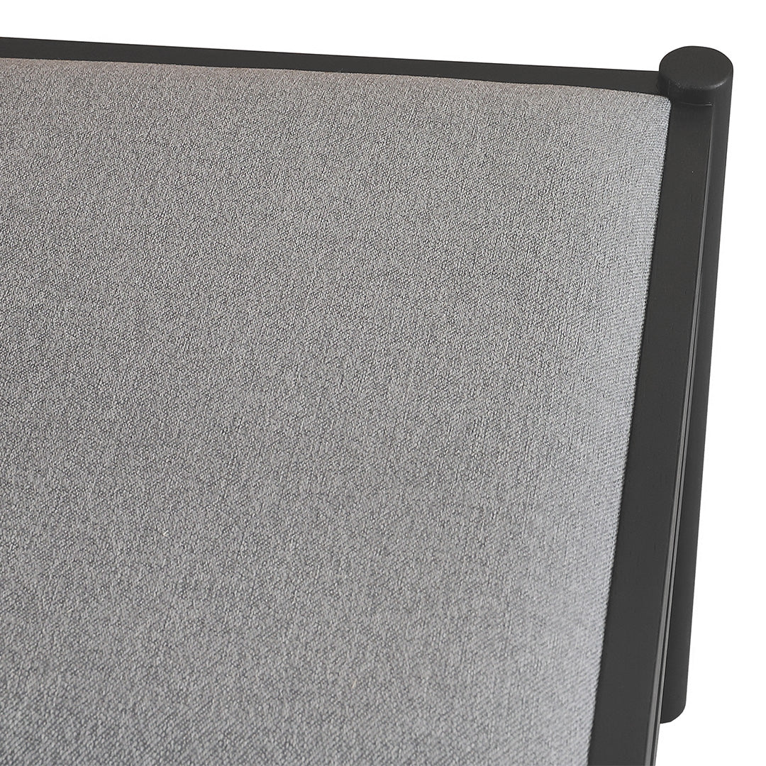 Mirit Black Dining Chair - Moon Grey (Set of 2)