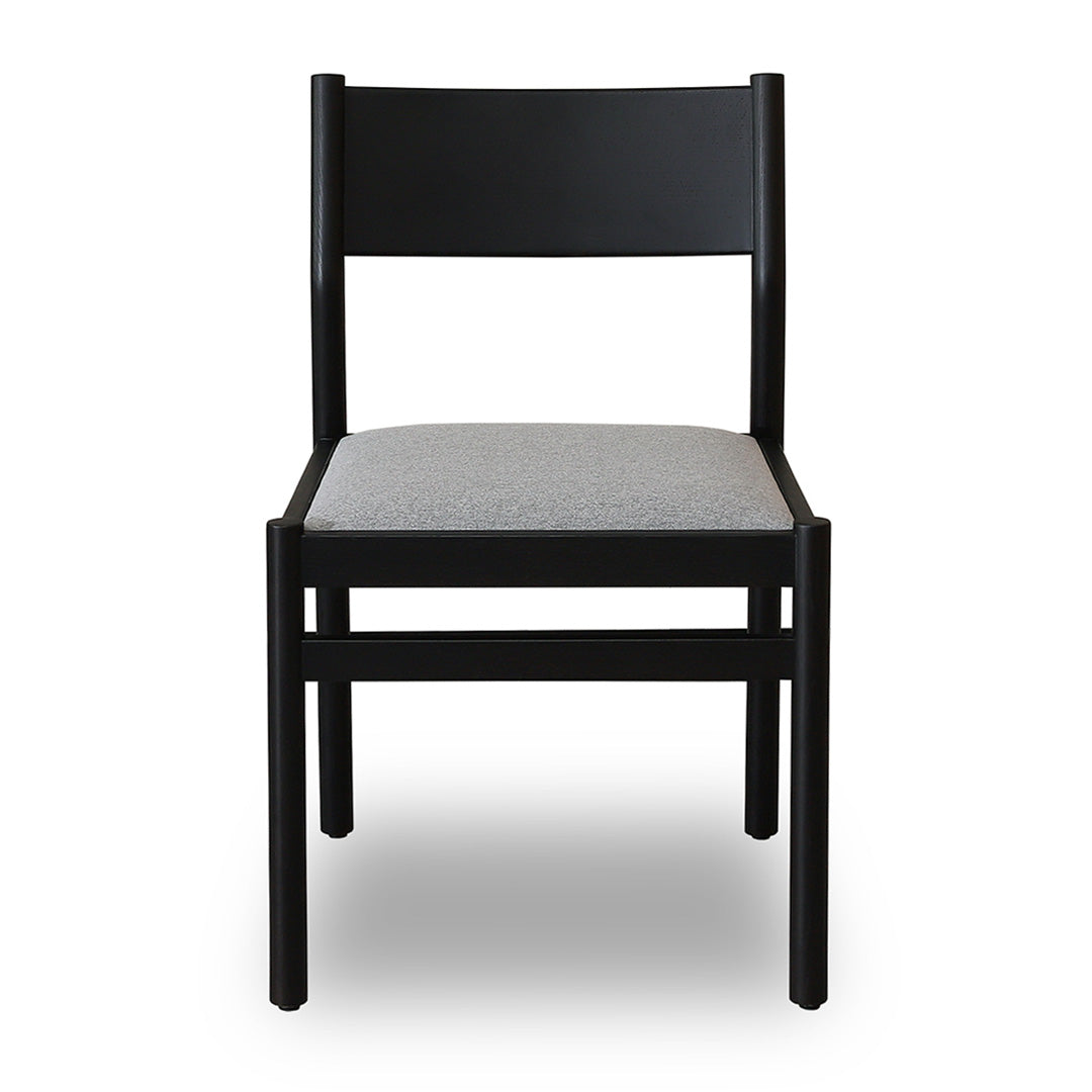 Mirit Black Dining Chair - Moon Grey (Set of 2)