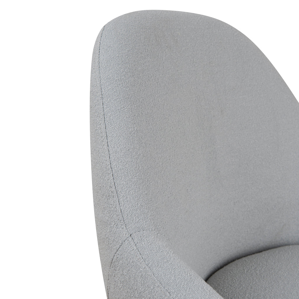 Fabric Dining Chair - Pale Grey