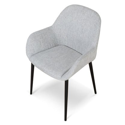 CDC8948-SD Fabric Dining chair - Silver Grey (Set of 2)