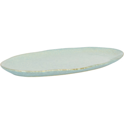 Meen Tribe Oval Serving Plate Green