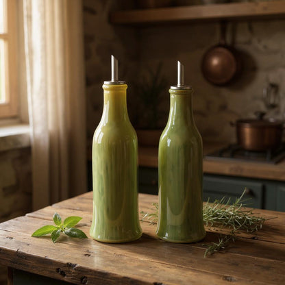 Oil & Vinegar Ceramic Bottle Set