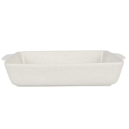 Meen Tribe Stoneware Rectangular Baking Dish white 